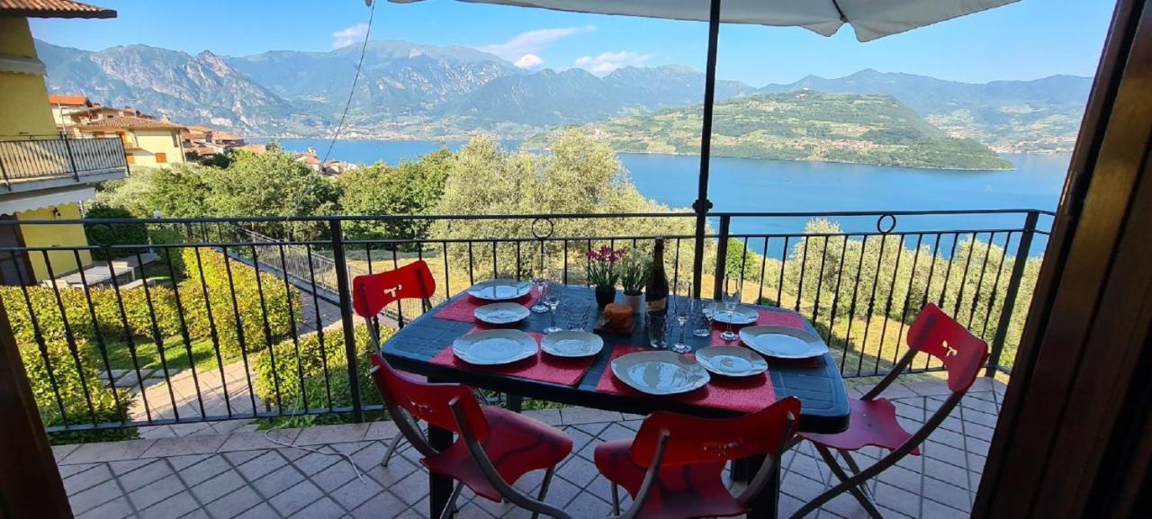 Residenza Coccinelle Vista Lago D'Iseo Tavernola Bergamasca Ngoại thất bức ảnh